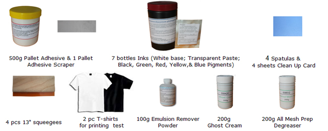 one color screen printing kit